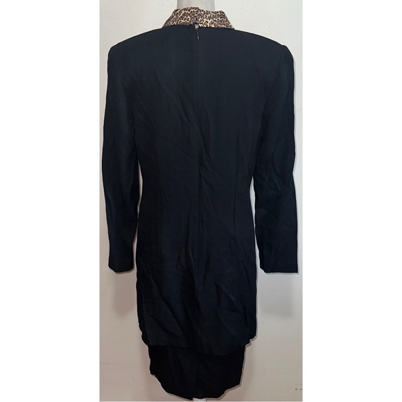 Vintage NWT Union Made Leopard Print Trim Dress - Picture 5 of 12